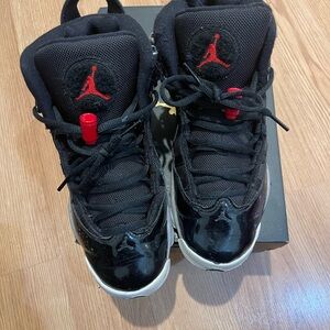 Jordan Kids Sneakers Black and Red